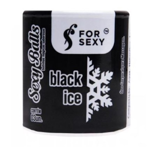 Bolinhas Excitante Black Ice Esfria 03 Unidades For Sexy