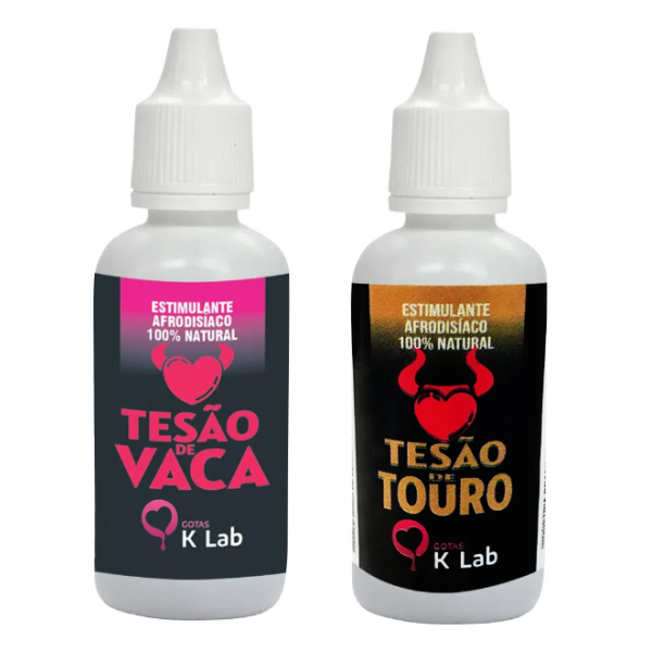 TESÃO DE VACA E TESÃO DE TOURO ESTIMULANTE AFRODISÍACO NATURAL 20ML K-LAB